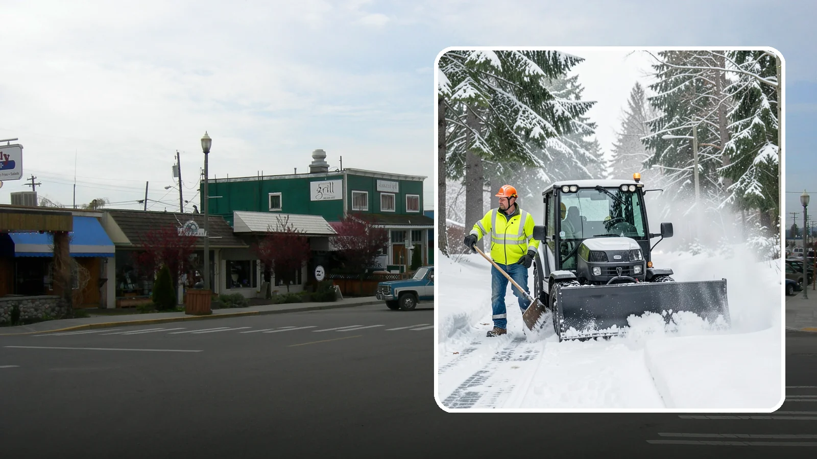 Walk-Behind Snow Blowing in Stanwood, Snohomish County, WA - Our walk-behind blowers handle sidewalks, entryways, and tight spaces where precision matters most.