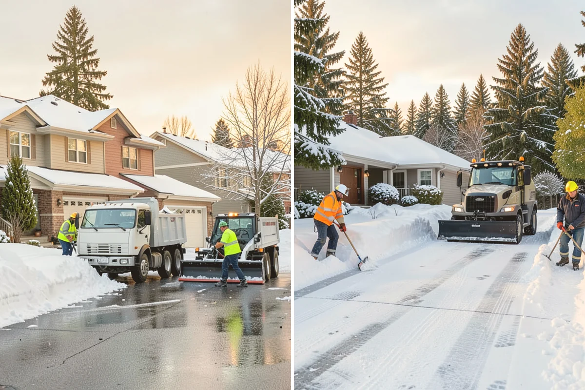 Walk-Behind Snow Blowing in Stanwood, Snohomish County, WA - Map pedestrian routes and priority entries