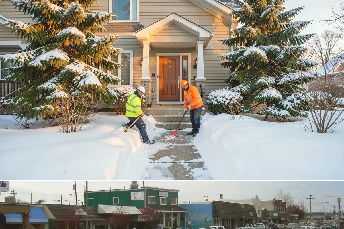 Walk-Behind Snow Blowing in Stanwood, Snohomish County, WA - Walk-behind blowing is essential for pedestrian safety throughout the December-to-February snow window.