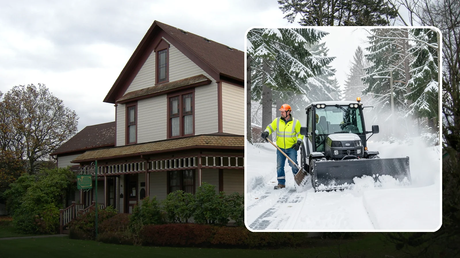 Walk-Behind Snow Blowing in Sumner, Pierce County, WA - Our walk-behind blowers handle sidewalks, entryways, and tight spaces where precision matters most.