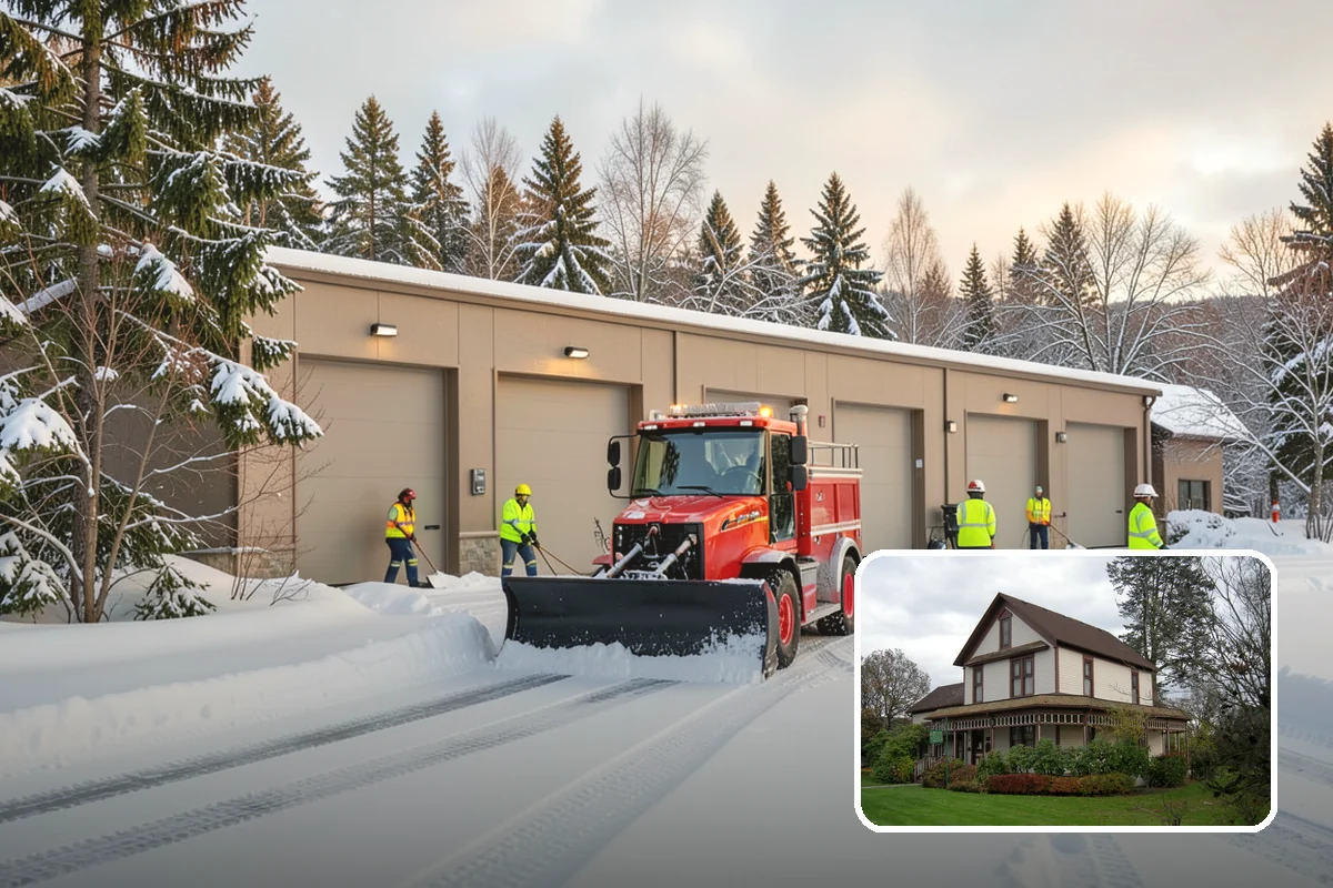 Walk-Behind Snow Blowing in Sumner, Pierce County, WA - Precise clearing of sidewalks and entries