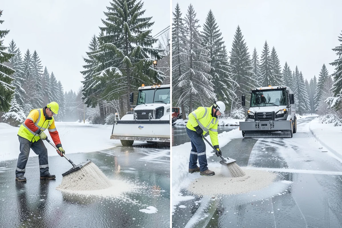 Walk-Behind Snow Blowing in Sumner, Pierce County, WA - Map pedestrian routes and priority entries
