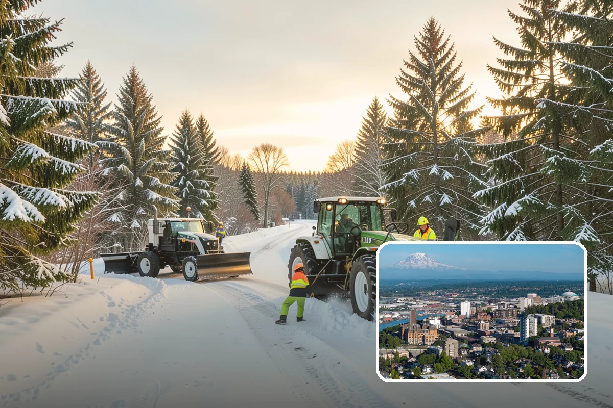 Walk-Behind Snow Blowing in Tacoma, Pierce County, WA - Precise clearing of sidewalks and entries