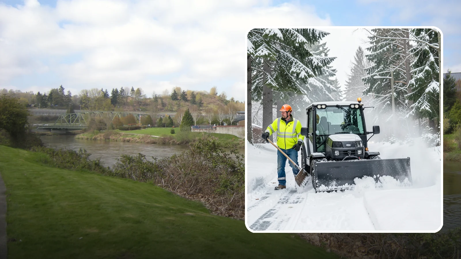 Walk-Behind Snow Blowing in Tukwila, King County, WA - Our walk-behind blowers handle sidewalks, entryways, and tight spaces where precision matters most.