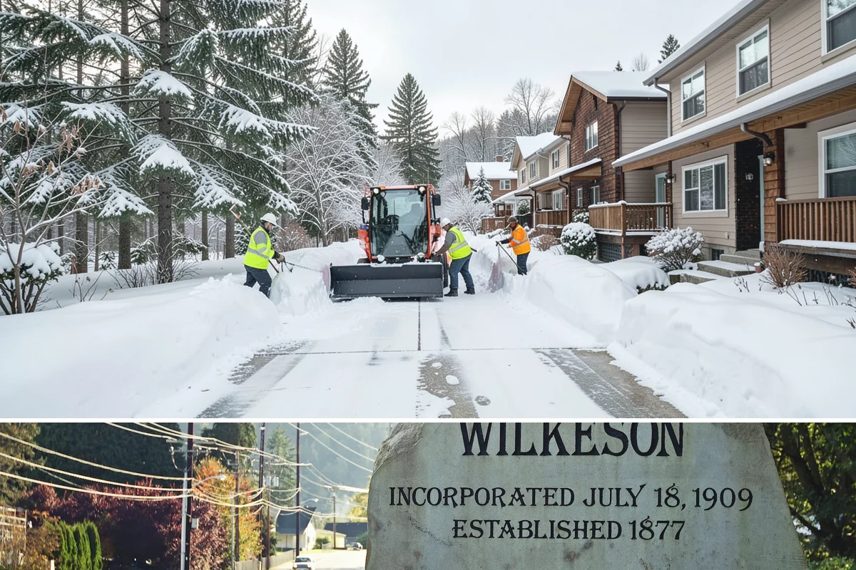 Walk-Behind Snow Blowing in Wilkeson, Pierce County, WA - Walk-behind blowing is essential for pedestrian safety throughout the December-to-February snow window.