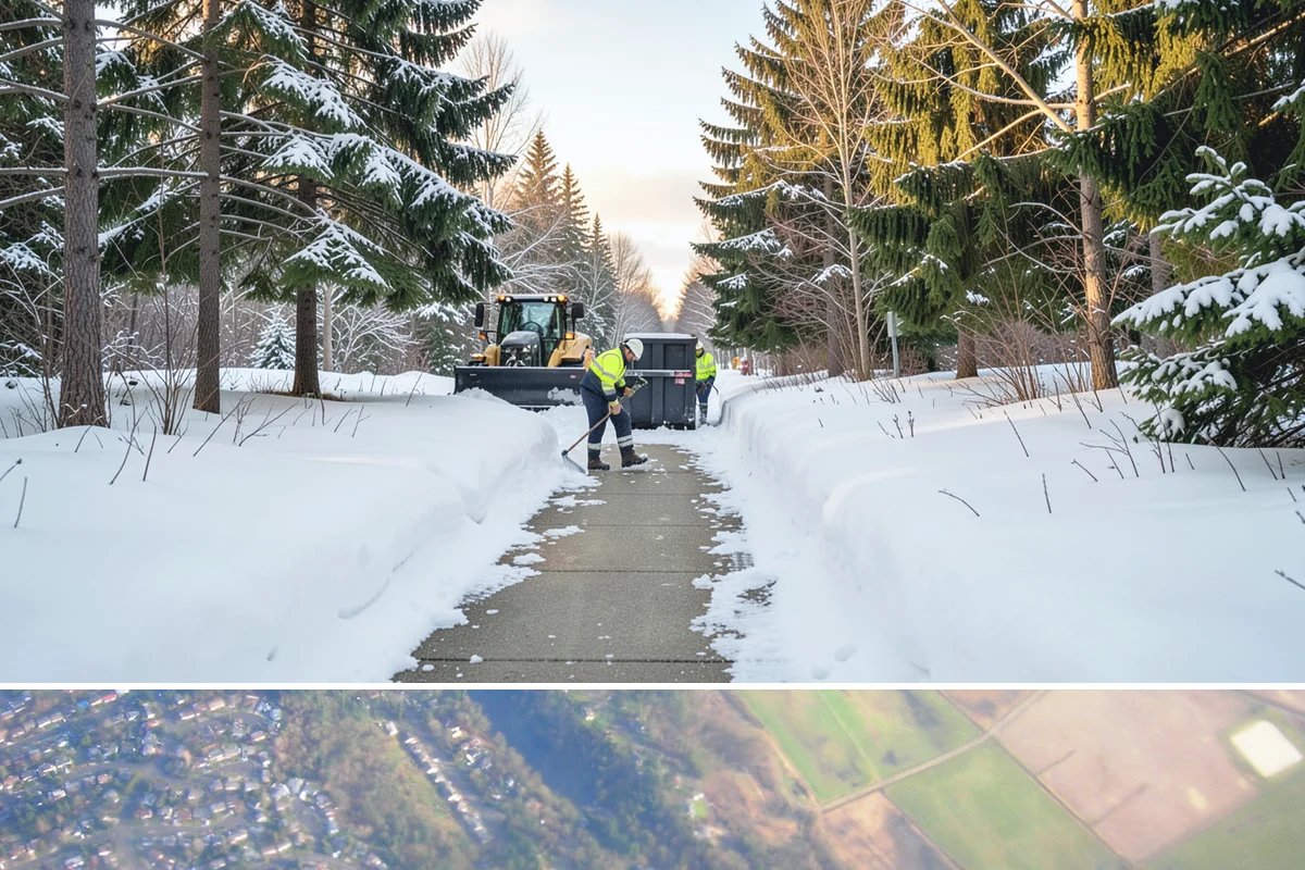 Walkway Deicing in Algona, King County, WA - Deice walkways at the first sign of refreeze each morning through the lowland cold season, generally December into February.