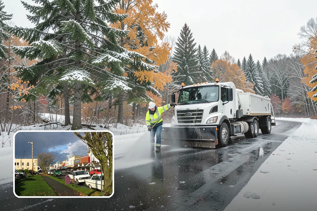 Walkway Deicing in Arlington, Snohomish County, WA - Removes the slick film on the highest-traffic routes