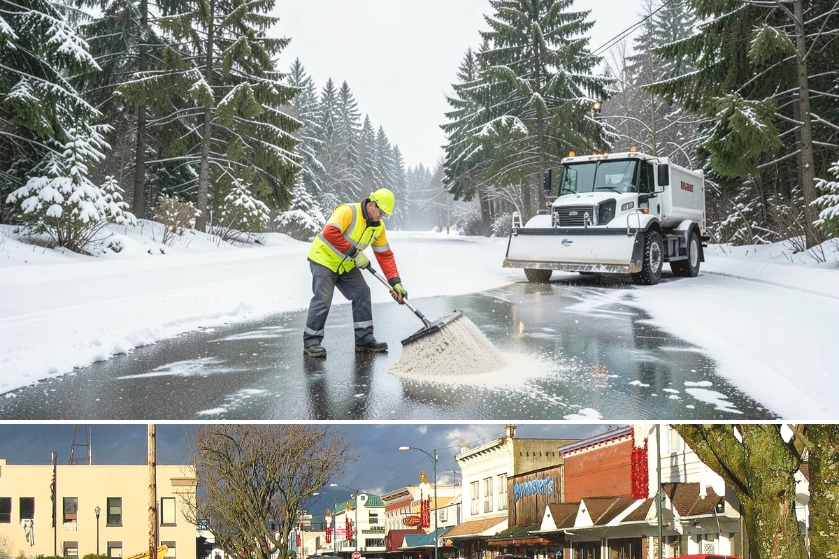Walkway Deicing in Arlington, Snohomish County, WA - Deice walkways at the first sign of refreeze each morning through the lowland cold season, generally December into February.