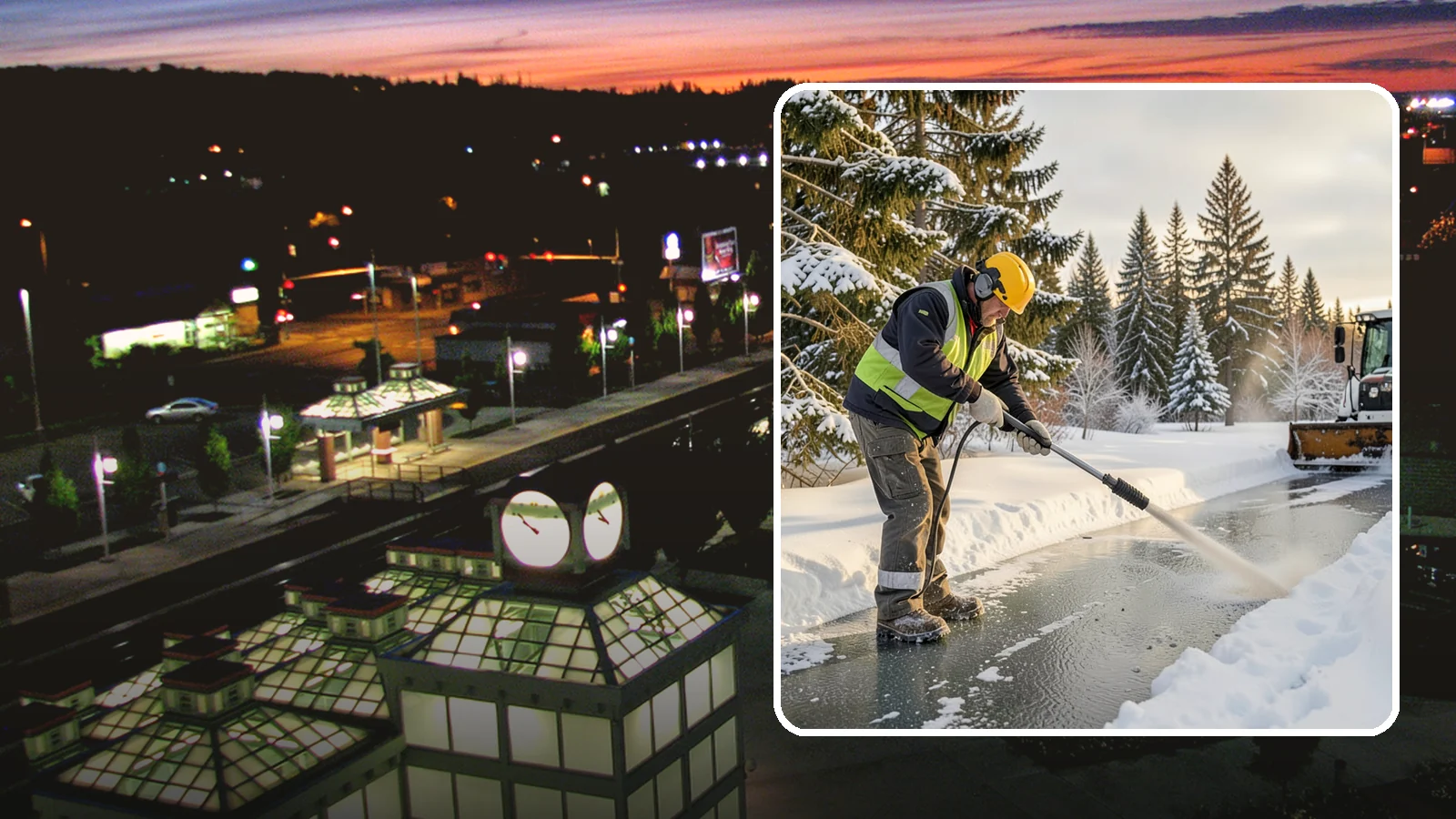 Walkway Deicing in Auburn, King County, WA - Deicing of walkways and paths to eliminate the slick film that forms on the routes people use most.