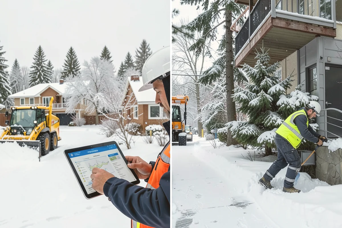Walkway Deicing in Bellevue, King County, WA - Walk the route and note shaded, refreeze-prone sections