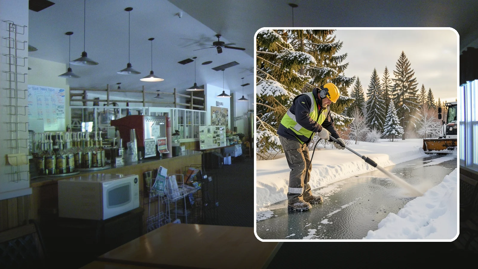 Walkway Deicing in Black Diamond, King County, WA - Deicing of walkways and paths to eliminate the slick film that forms on the routes people use most.