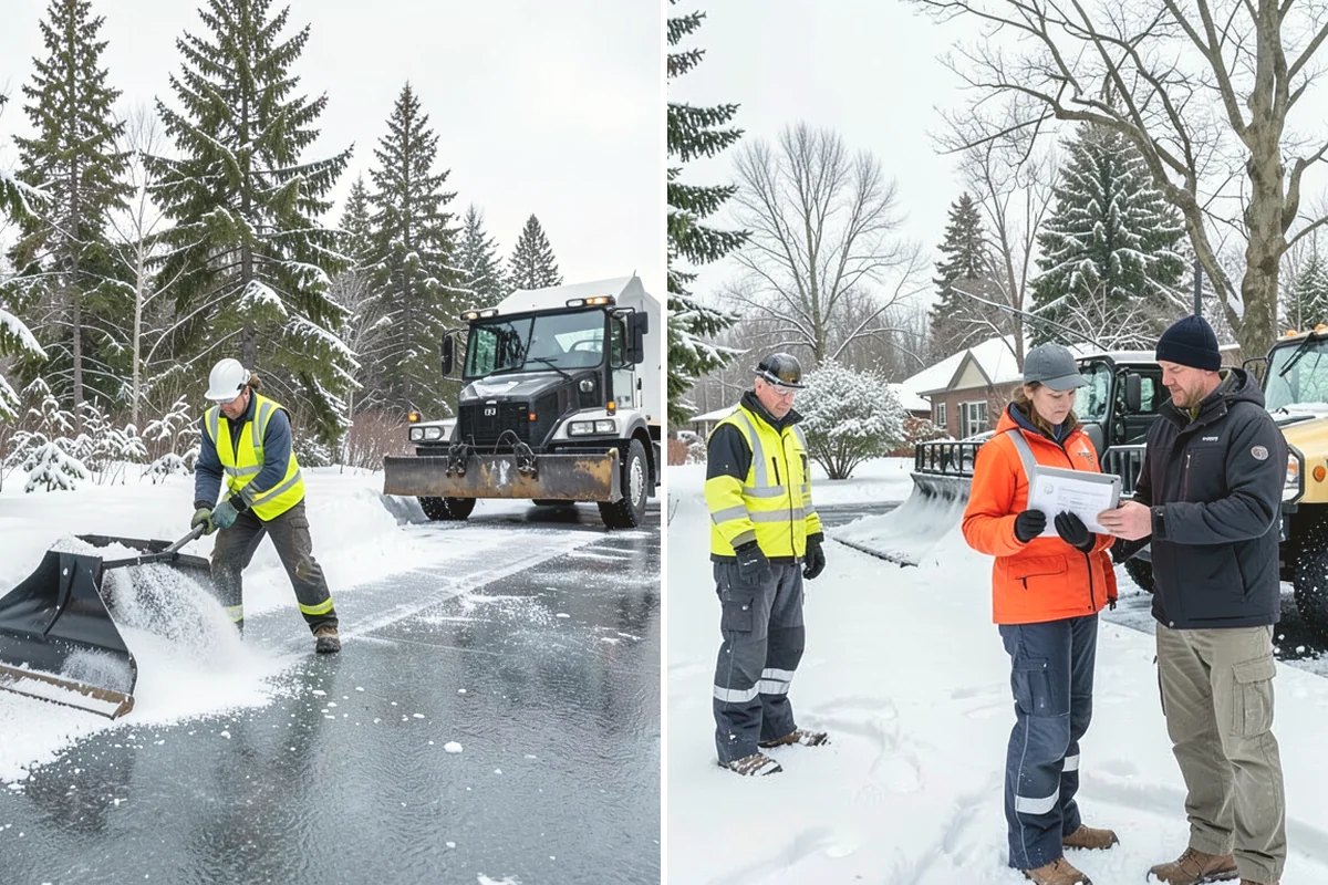 Walkway Deicing in Black Diamond, King County, WA - Walk the route and note shaded, refreeze-prone sections