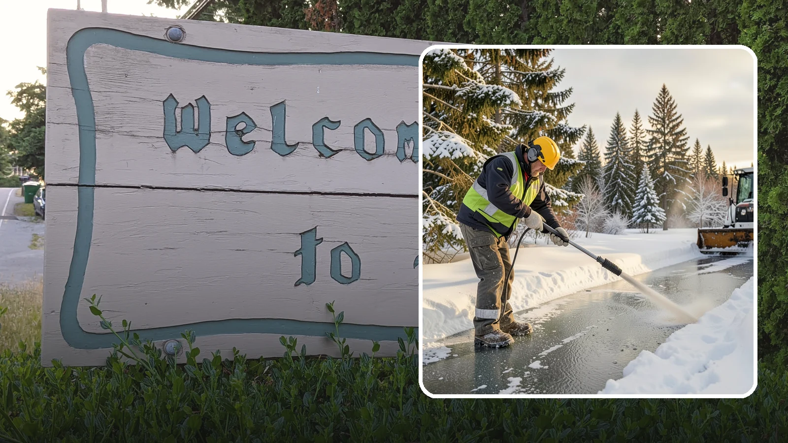 Walkway Deicing in Brier, Snohomish County, WA - Deicing of walkways and paths to eliminate the slick film that forms on the routes people use most.