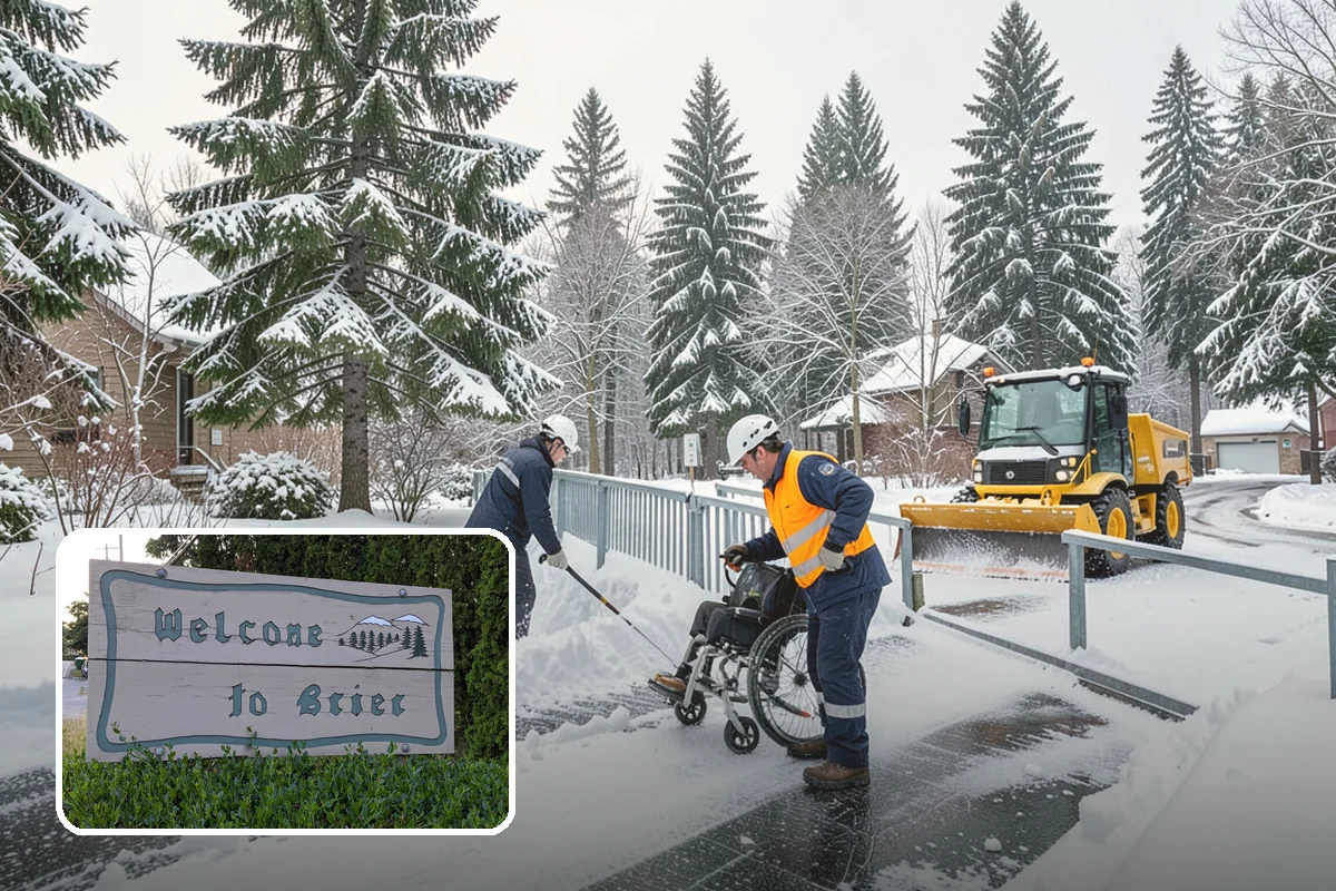 Walkway Deicing in Brier, Snohomish County, WA - Removes the slick film on the highest-traffic routes
