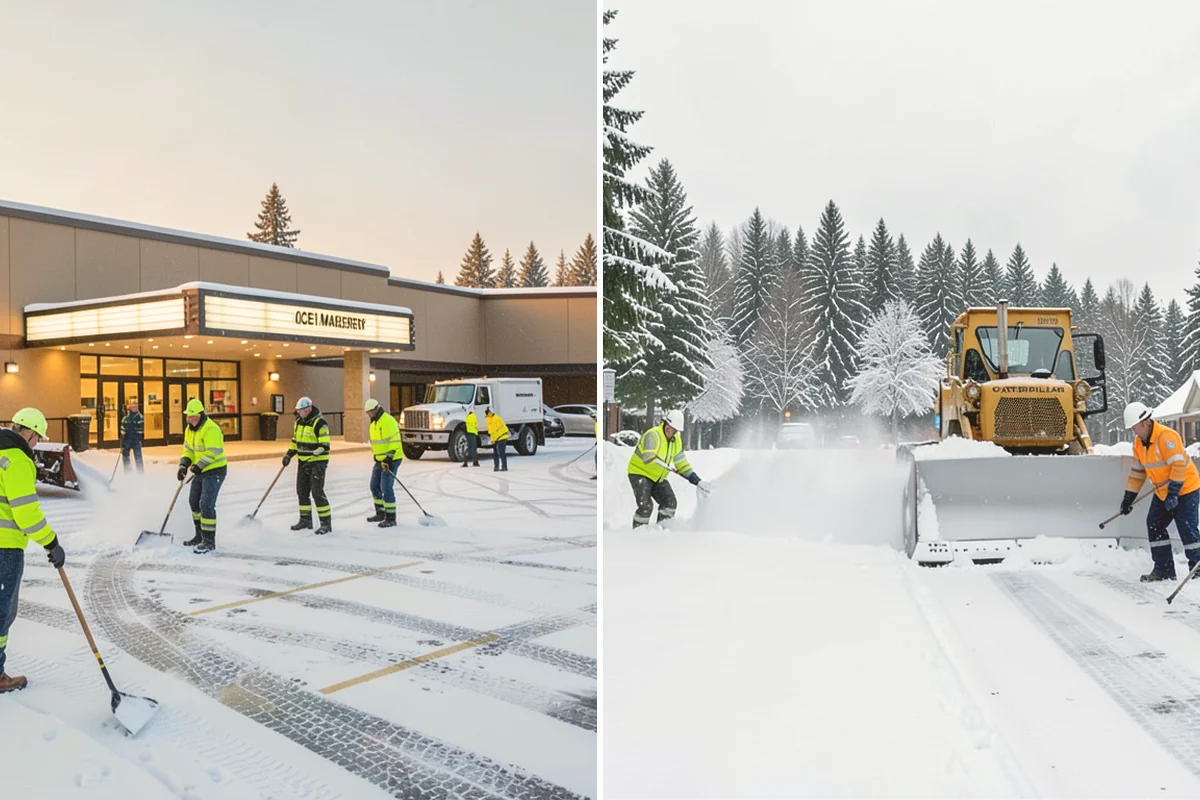 Walkway Deicing in Brier, Snohomish County, WA - Walk the route and note shaded, refreeze-prone sections
