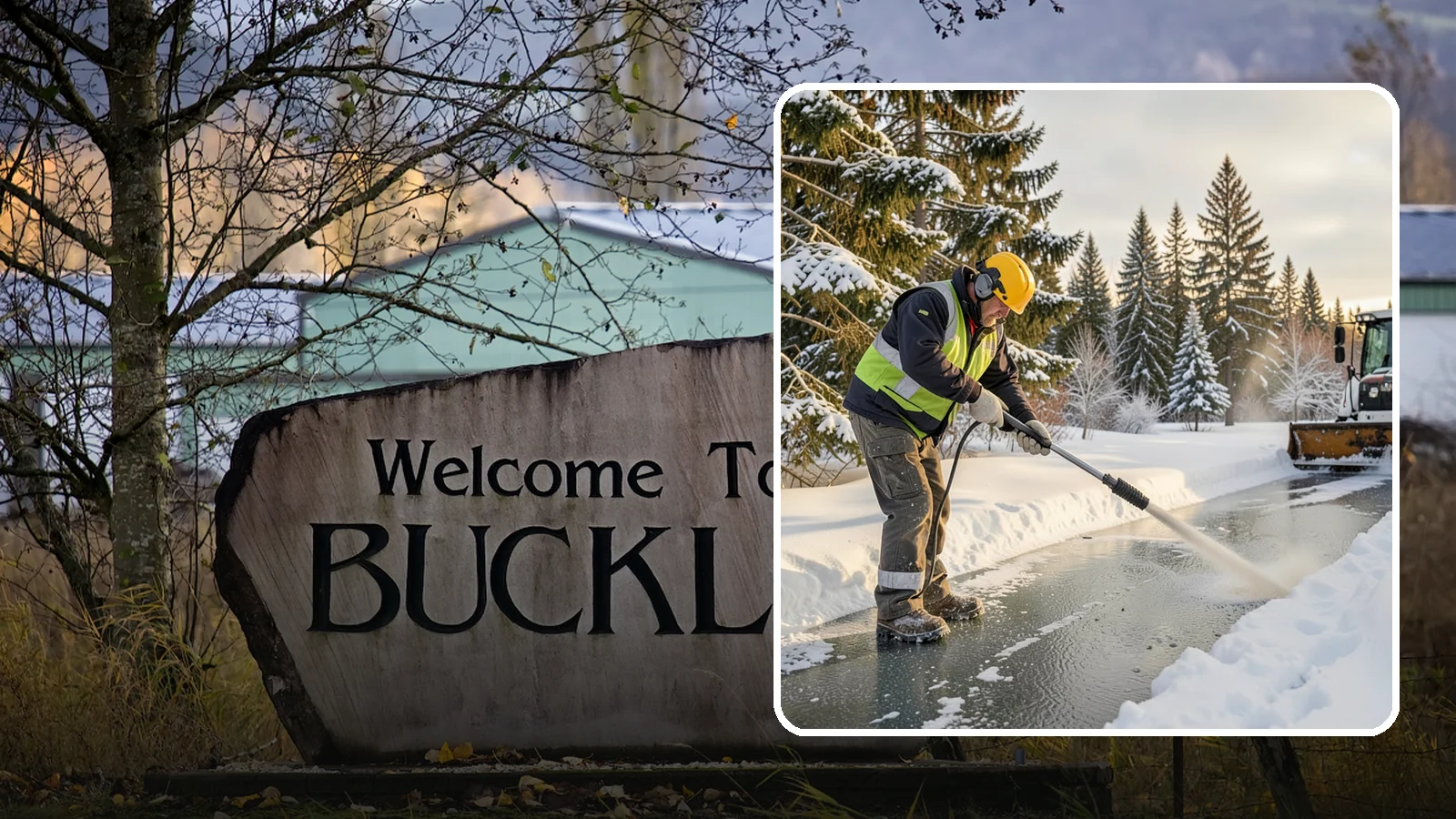 Walkway Deicing in Buckley, Pierce County, WA - Deicing of walkways and paths to eliminate the slick film that forms on the routes people use most.