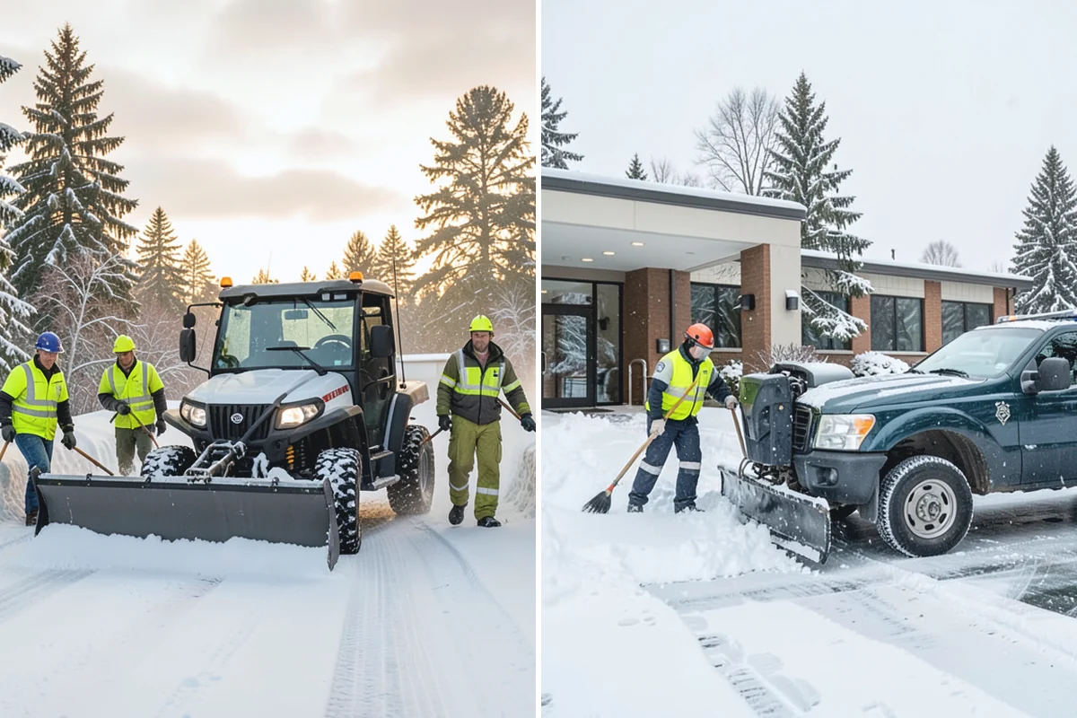 Walkway Deicing in Buckley, Pierce County, WA - Walk the route and note shaded, refreeze-prone sections