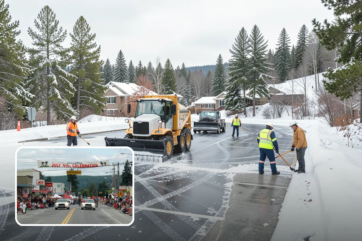 Walkway Deicing in Carnation, King County, WA - Removes the slick film on the highest-traffic routes