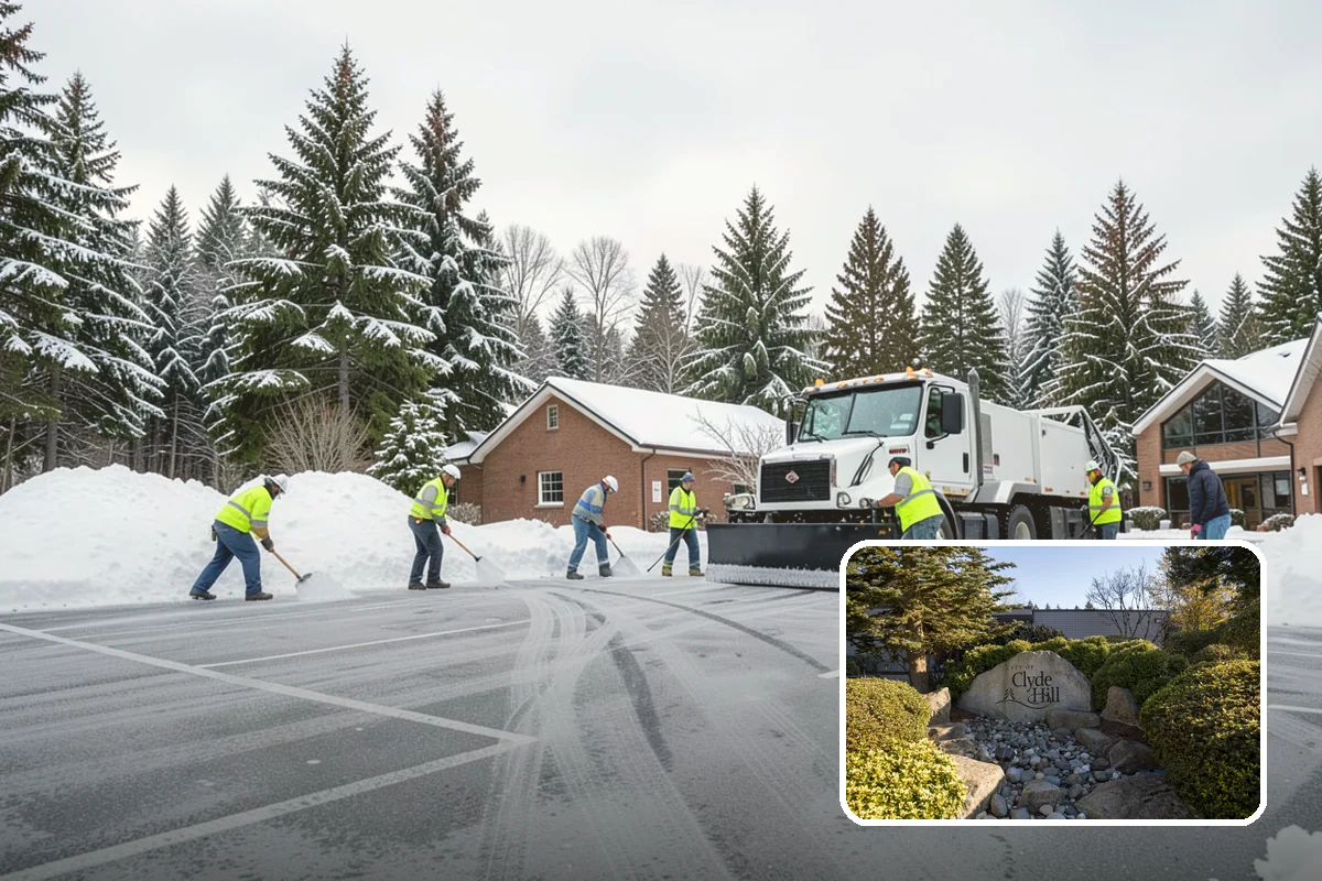 Walkway Deicing in Clyde Hill, King County, WA - Removes the slick film on the highest-traffic routes