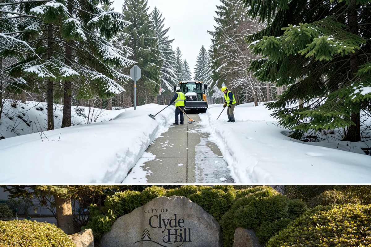 Walkway Deicing in Clyde Hill, King County, WA - Deice walkways at the first sign of refreeze each morning through the lowland cold season, generally December into February.