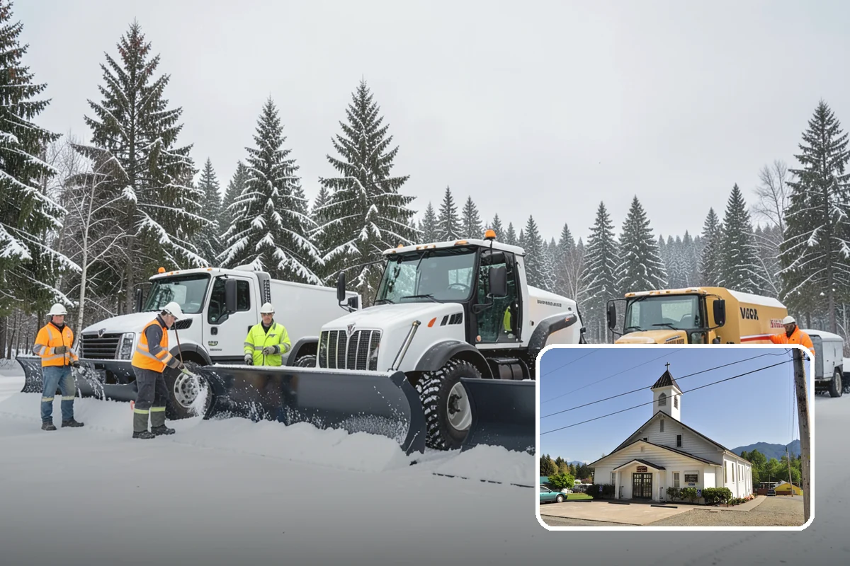 Walkway Deicing in Concrete, Skagit County, WA - Removes the slick film on the highest-traffic routes