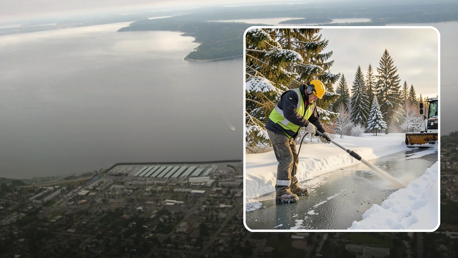 Walkway Deicing in Des Moines, King County, WA - Deicing of walkways and paths to eliminate the slick film that forms on the routes people use most.