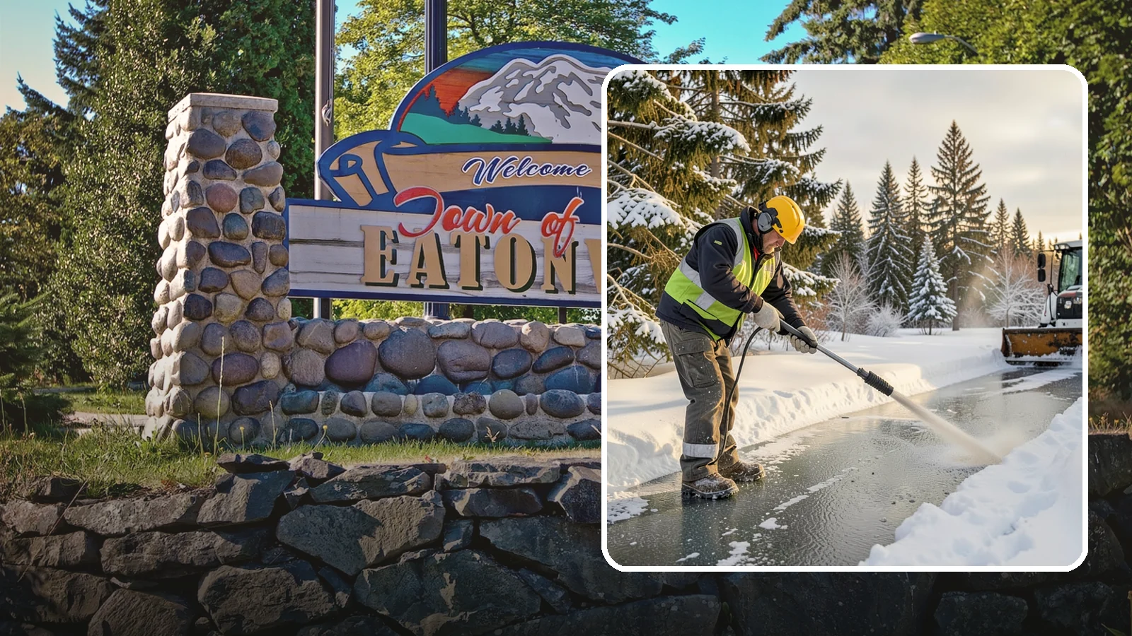 Walkway Deicing in Eatonville, Pierce County, WA - Deicing of walkways and paths to eliminate the slick film that forms on the routes people use most.
