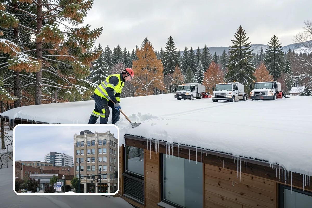 Walkway Deicing in Everett, Snohomish County, WA - Removes the slick film on the highest-traffic routes