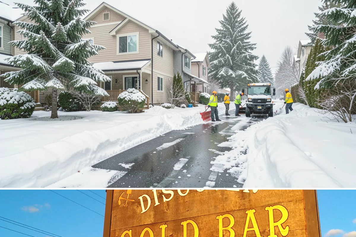Walkway Deicing in Gold Bar, Snohomish County, WA - Deice walkways at the first sign of refreeze each morning through the lowland cold season, generally December into February.