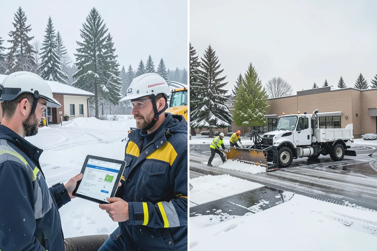 Walkway Deicing in Granite Falls, Snohomish County, WA - Walk the route and note shaded, refreeze-prone sections