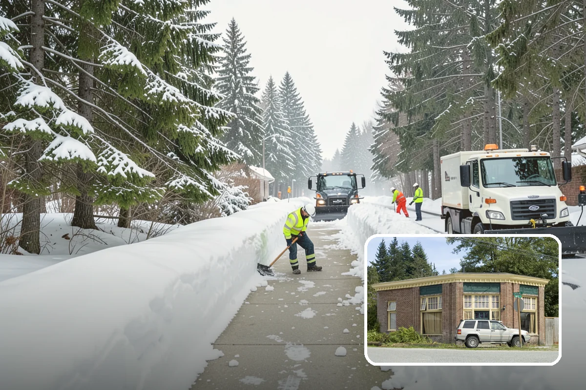 Walkway Deicing in Hamilton, Skagit County, WA - Removes the slick film on the highest-traffic routes