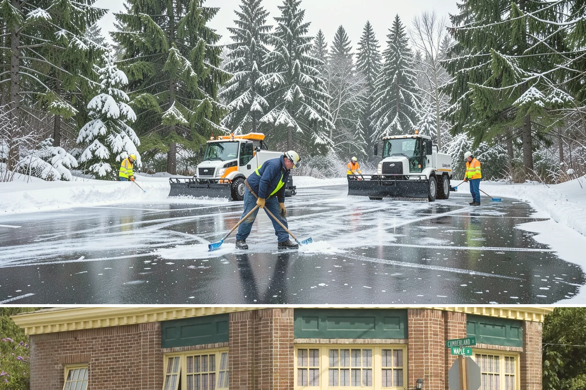 Walkway Deicing in Hamilton, Skagit County, WA - Deice walkways at the first sign of refreeze each morning through the lowland cold season, generally December into February.