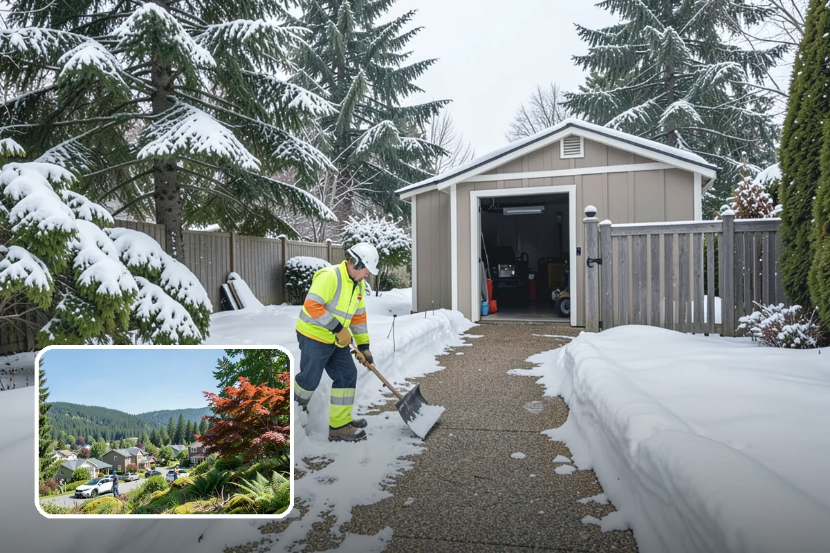 Walkway Deicing in Index, Snohomish County, WA - Removes the slick film on the highest-traffic routes