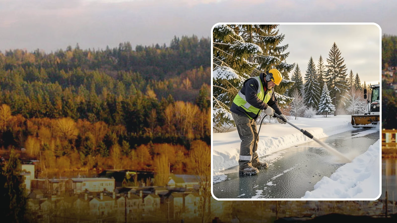 Walkway Deicing in Kenmore, King County, WA - Deicing of walkways and paths to eliminate the slick film that forms on the routes people use most.