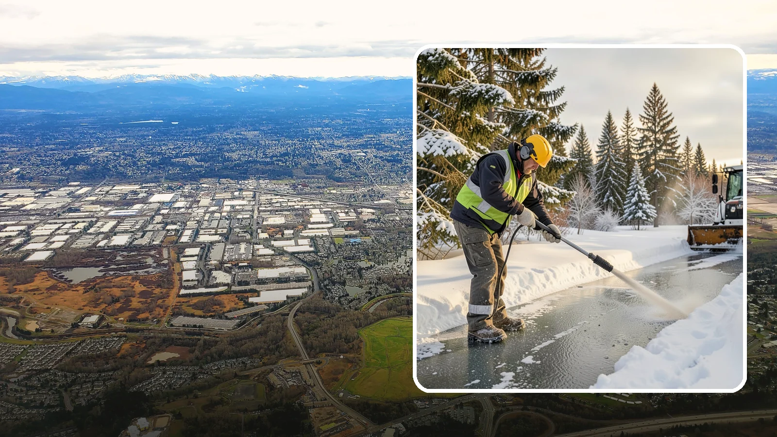Walkway Deicing in Kent, King County, WA - Deicing of walkways and paths to eliminate the slick film that forms on the routes people use most.