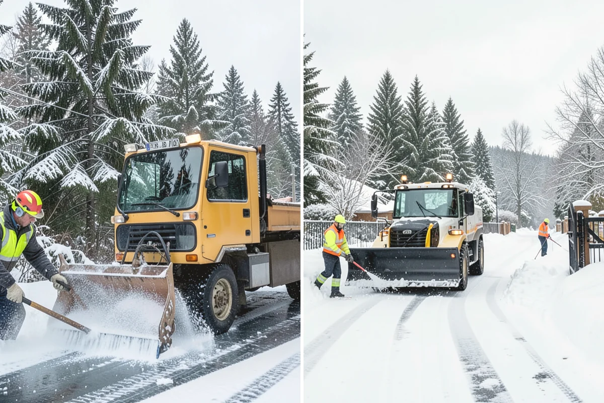 Walkway Deicing in La Conner, Skagit County, WA - Walk the route and note shaded, refreeze-prone sections