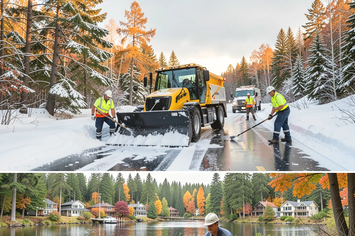 Walkway Deicing in La Conner, Skagit County, WA - Deice walkways at the first sign of refreeze each morning through the lowland cold season, generally December into February.