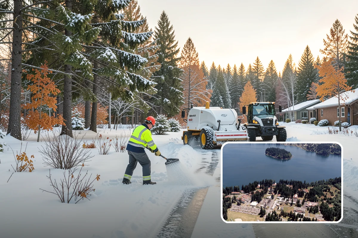 Walkway Deicing in Lakewood, Pierce County, WA - Removes the slick film on the highest-traffic routes