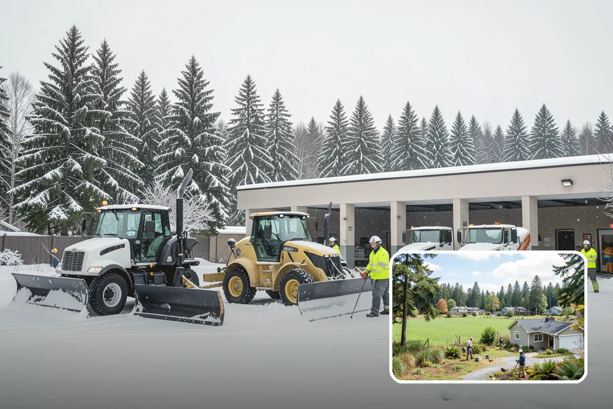 Walkway Deicing in Lyman, Skagit County, WA - Removes the slick film on the highest-traffic routes