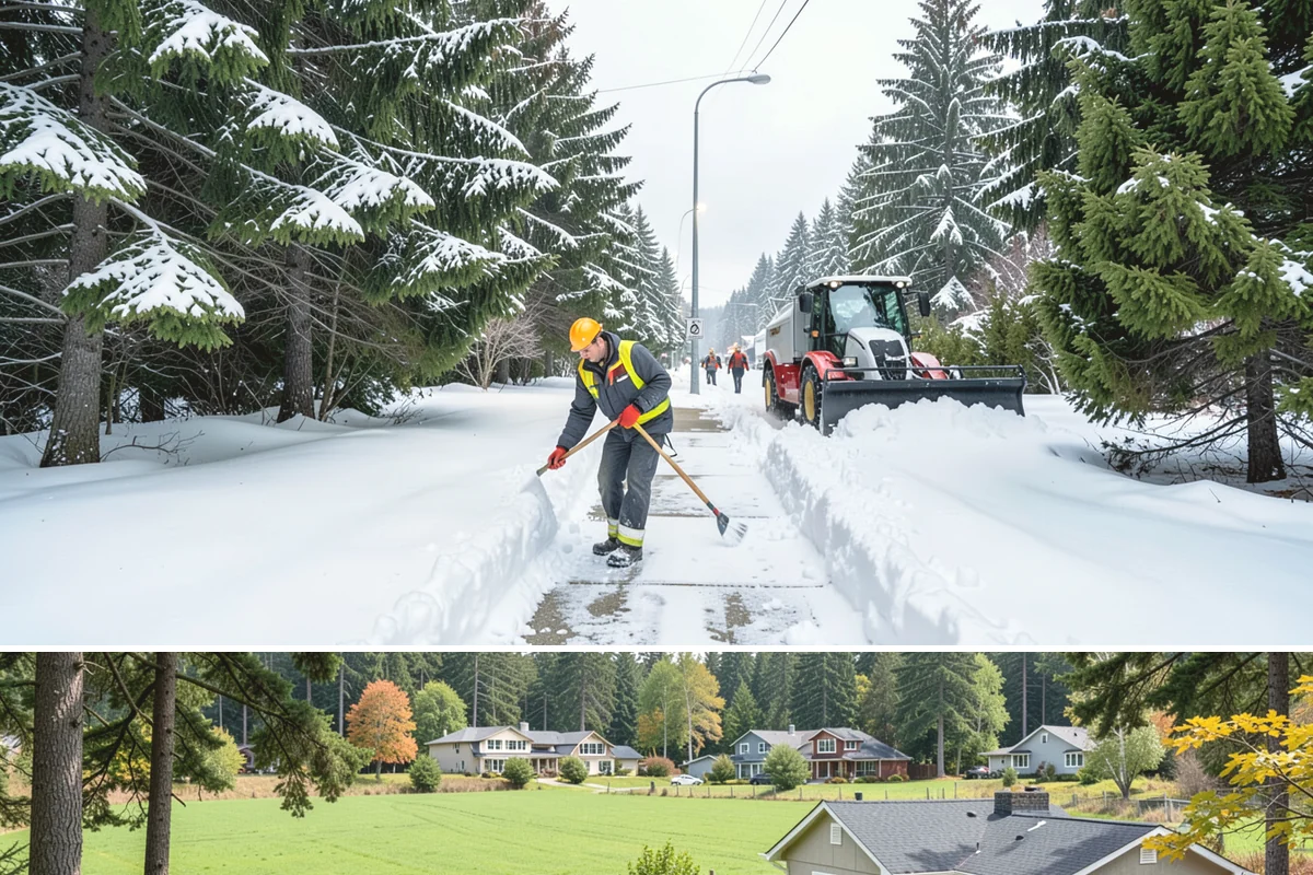 Walkway Deicing in Lyman, Skagit County, WA - Deice walkways at the first sign of refreeze each morning through the lowland cold season, generally December into February.