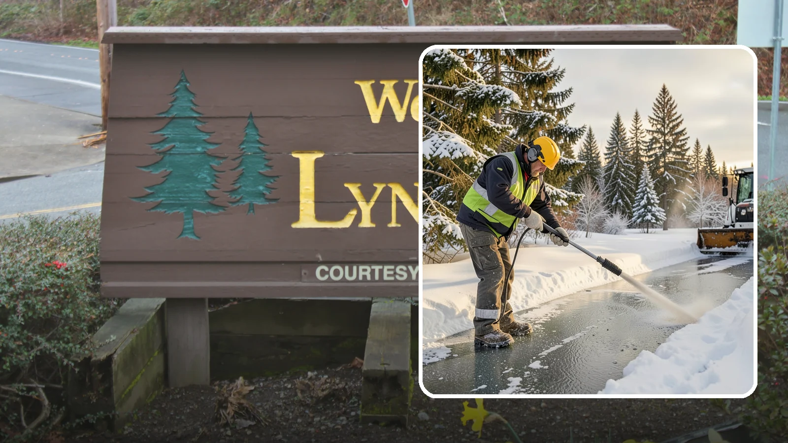 Walkway Deicing in Lynnwood, Snohomish County, WA - Deicing of walkways and paths to eliminate the slick film that forms on the routes people use most.