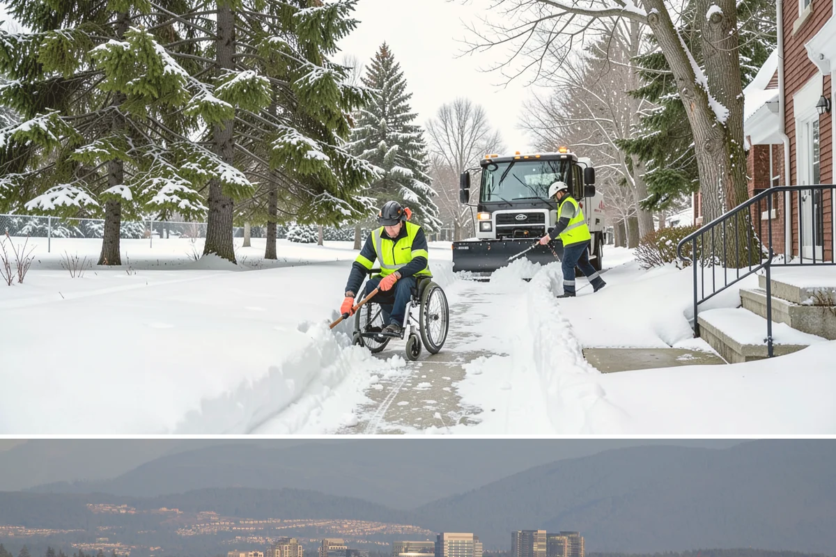 Walkway Deicing in Medina, King County, WA - Deice walkways at the first sign of refreeze each morning through the lowland cold season, generally December into February.