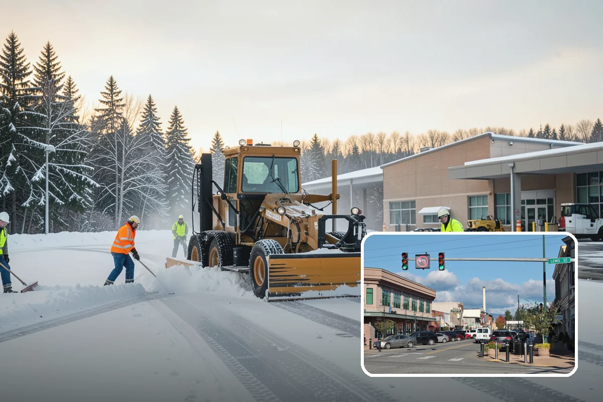 Walkway Deicing in Monroe, Snohomish County, WA - Removes the slick film on the highest-traffic routes
