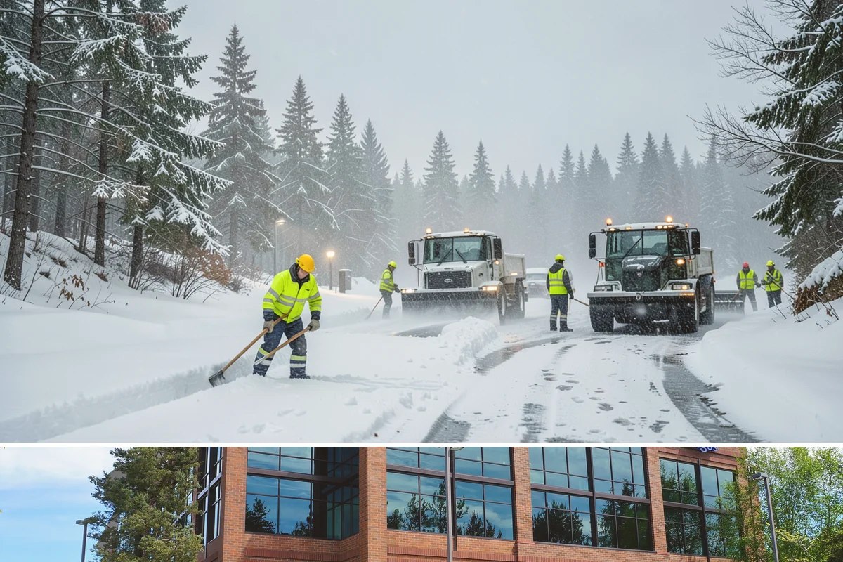 Walkway Deicing in Mountlake Terrace, Snohomish County, WA - Deice walkways at the first sign of refreeze each morning through the lowland cold season, generally December into February.