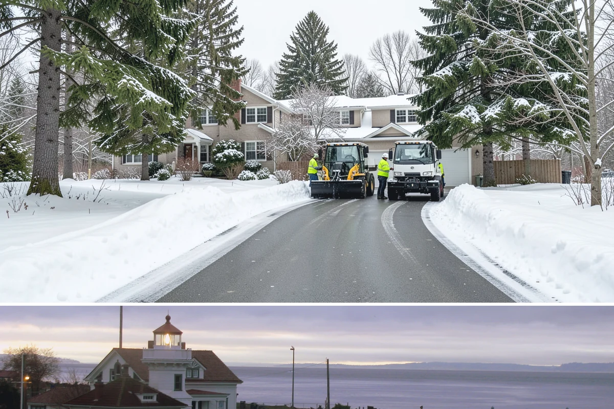 Walkway Deicing in Mukilteo, Snohomish County, WA - Deice walkways at the first sign of refreeze each morning through the lowland cold season, generally December into February.