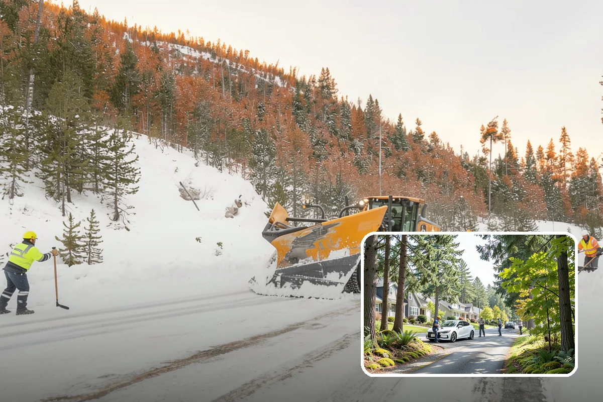 Walkway Deicing in Normandy Park, King County, WA - Removes the slick film on the highest-traffic routes