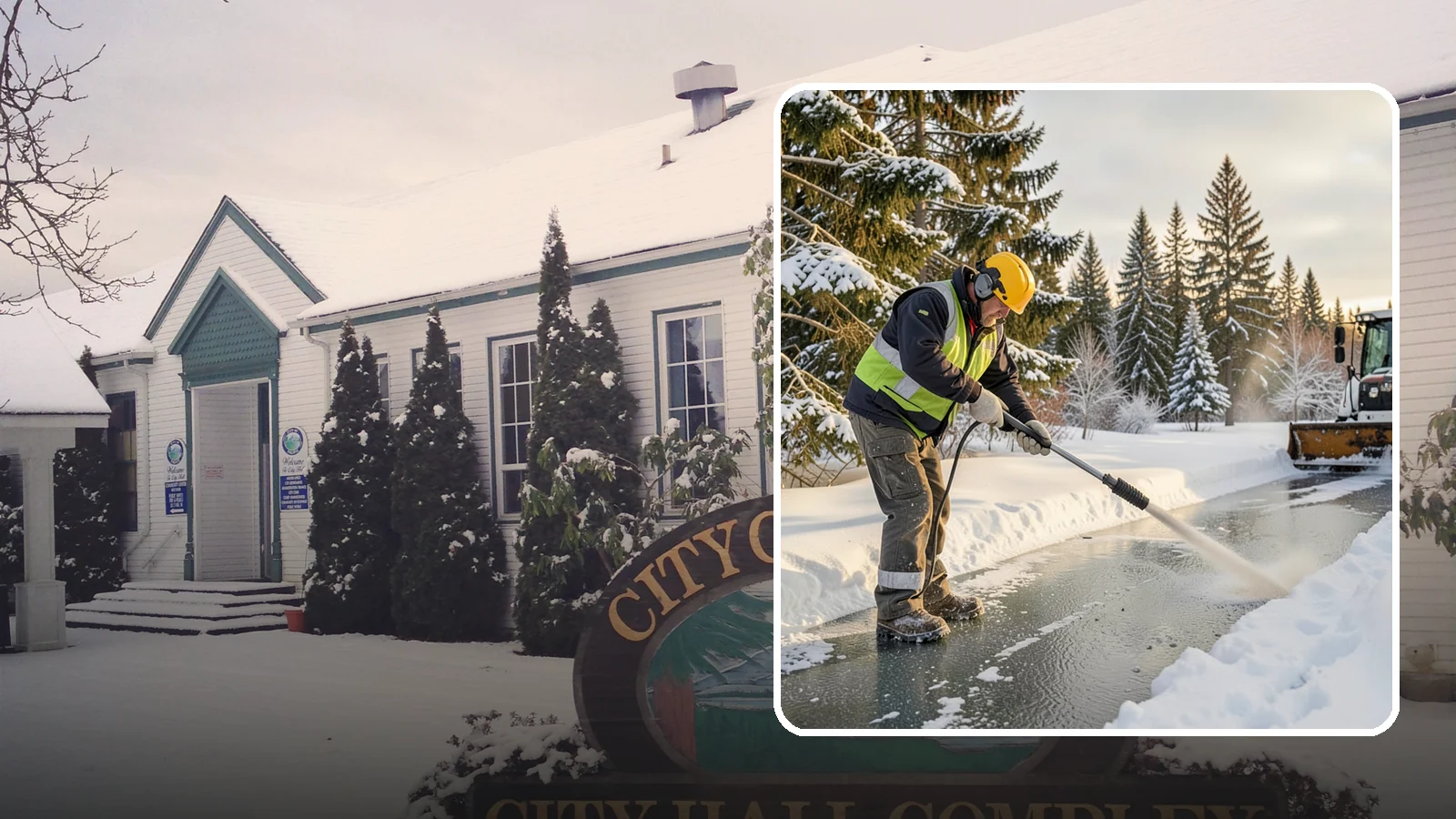 Walkway Deicing in Pacific, King County, WA - Deicing of walkways and paths to eliminate the slick film that forms on the routes people use most.