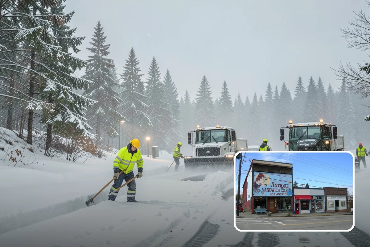 Walkway Deicing in Ruston, Pierce County, WA - Removes the slick film on the highest-traffic routes