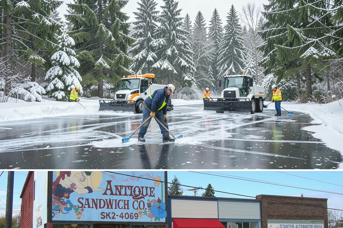Walkway Deicing in Ruston, Pierce County, WA - Deice walkways at the first sign of refreeze each morning through the lowland cold season, generally December into February.