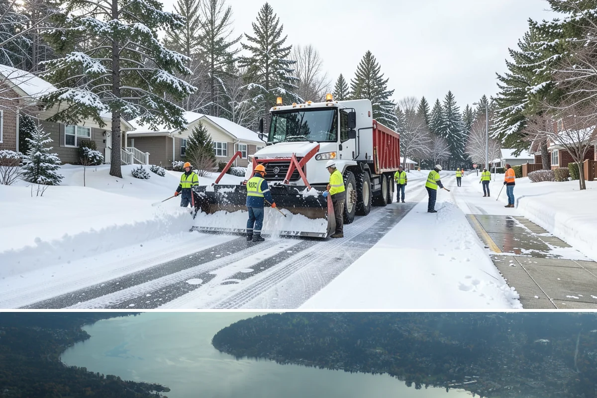 Walkway Deicing in Sammamish, King County, WA - Deice walkways at the first sign of refreeze each morning through the lowland cold season, generally December into February.